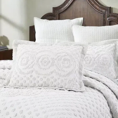 Better Trends Heirloom Pillow Sham In White