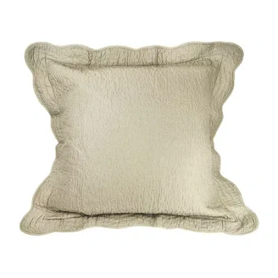 Donna Sharp Bear Creek Quilted Cotton Euro Sham In Sand