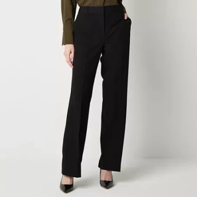 Worthington Womens Modern Perfect Trouser In Black