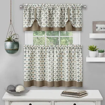 Achim Callie 3-pc. Rod Pocket Window Tier In Sand