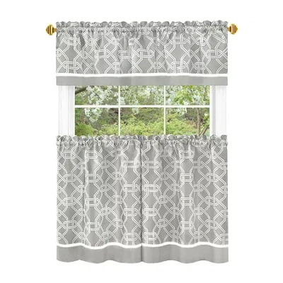 Achim Arlington 3-pc. Rod Pocket Window Tier In Gray