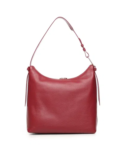Coccinelle Leather Shoulder Bag In Red