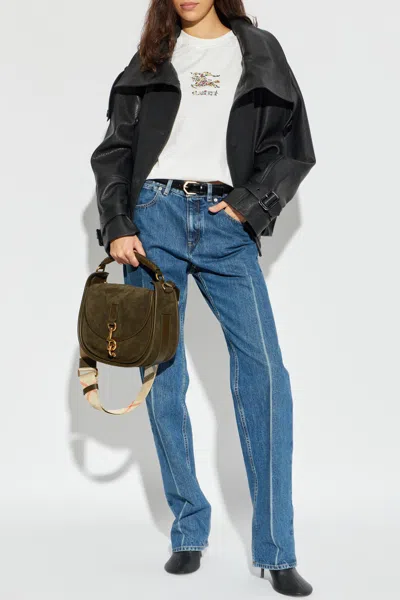 Burberry T-shirt With Print In White