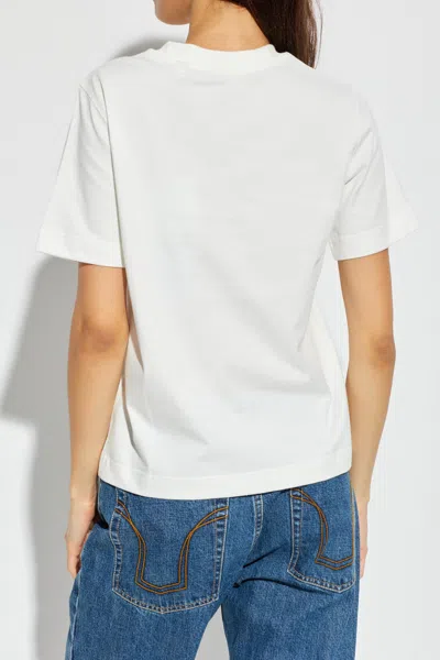 Burberry T-shirt With Print In White