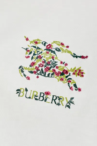 Burberry T-shirt With Print In White