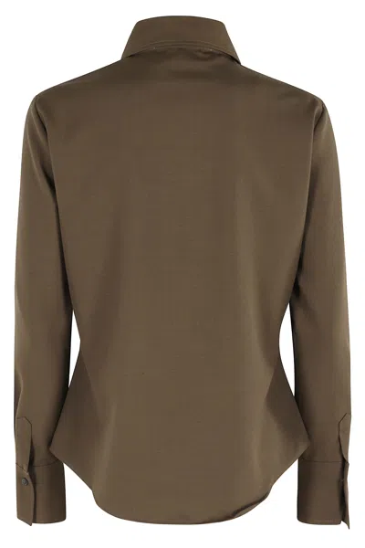 Rohe Gingham-check Button-down Shirt In Brown