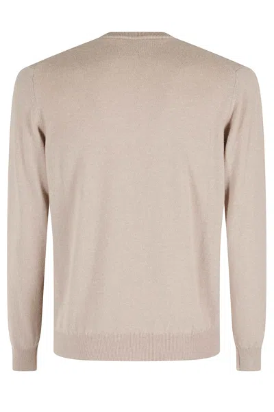 Filippo De Laurentiis Girocollo Lana Cashmere In Neutral