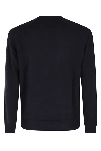 Filippo De Laurentiis Girocollo Raglan Lana Cashmere In Black