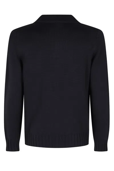 Filippo De Laurentiis Polo Skipper ml Merino In Black