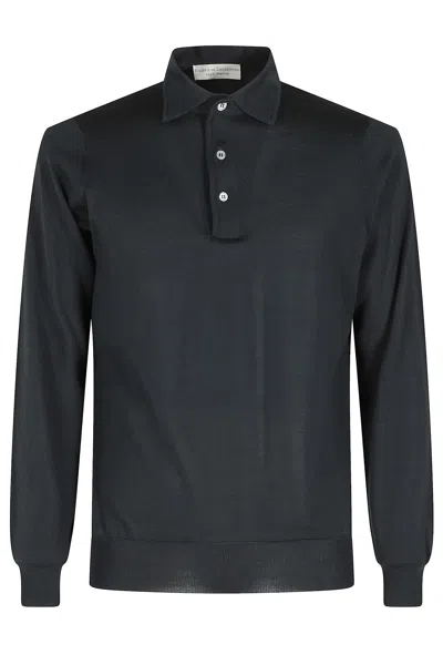 Filippo De Laurentiis Long Sleeves Cashmere Wool Polo Neck In Green