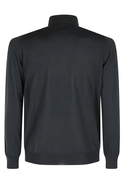 Filippo De Laurentiis Long Sleeves Cashmere Wool Polo Neck In Green