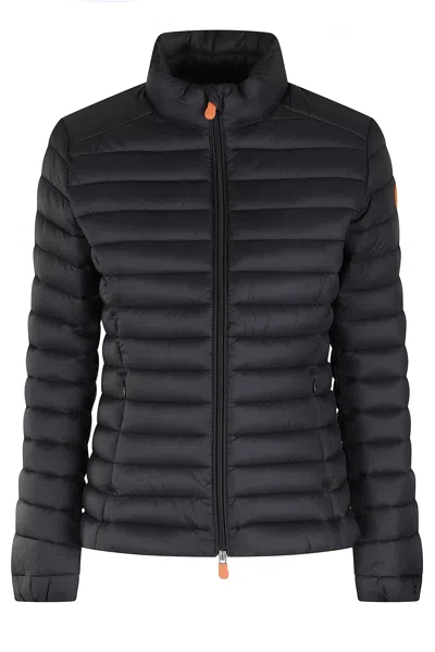 Save The Duck Carly Recycled Nylon Puffer Jacket In Black