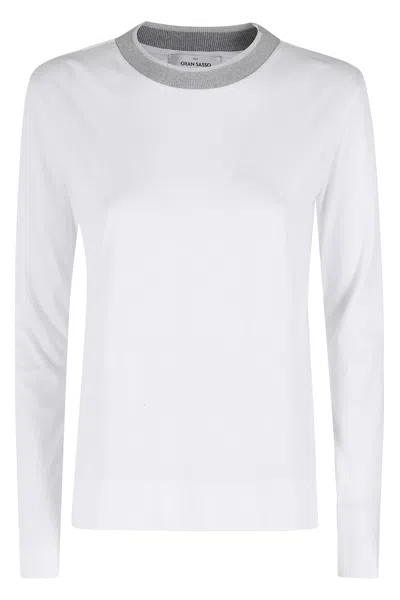 Gran Sasso Girocollo In White