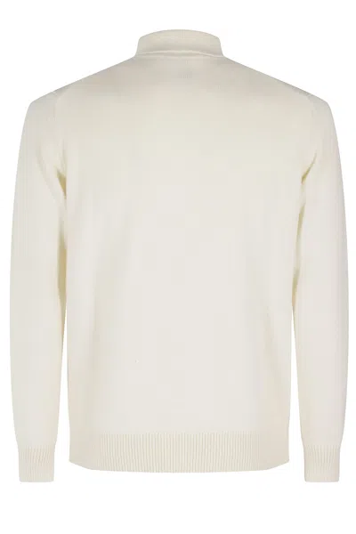 Filippo De Laurentiis Polo Manica Lunga Cashmere In White