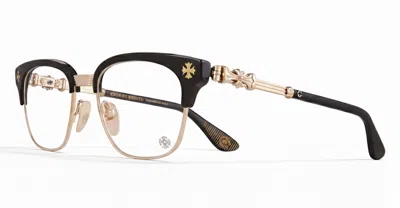 Chrome Hearts Bonennoisseur Ii - Black / Gold Plated Rx Glasses In Gold