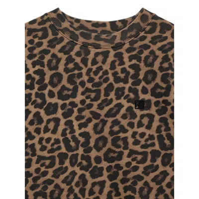 Anine Bing Sydney Leopard-intarsia Brushed Wool-blend Jumper In Animal Print