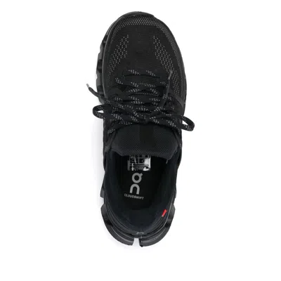 On Womens Black Rock F Cloudswift 4 Mesh And Shell Low-top Trainers In Black