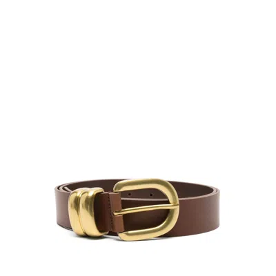 By Malene Birger Leather Belt In Brown