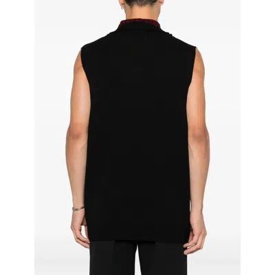 Vivienne Westwood V-neck Sleeveless Knitwear In Black