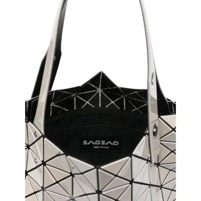 Bao Bao Issey Miyake Baobao Issey Miyake Prism Metallic Tote Bag In White
