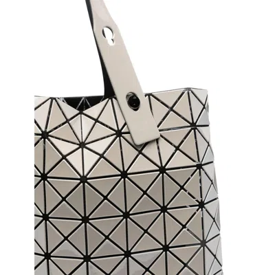 Bao Bao Issey Miyake Baobao Issey Miyake Prism Metallic Tote Bag In White