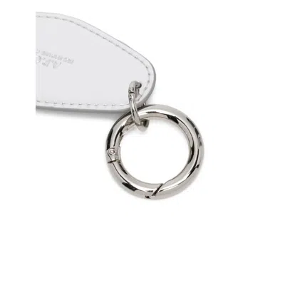 Apc Logo-charm Keyring In White
