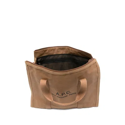 Apc Recuperation Gym Logo-detail Tote Bag In Brown