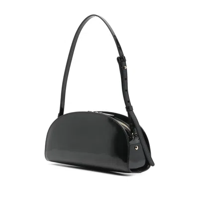 Apc Small Demi-lune Shoulder Bag In Black