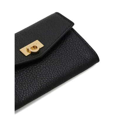 Ferragamo Card Holder Charm In Black