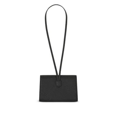 Ferragamo Card Holder Charm In Black