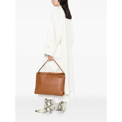 Wandler Penelope Zip-up Shoulder Bag In Brown