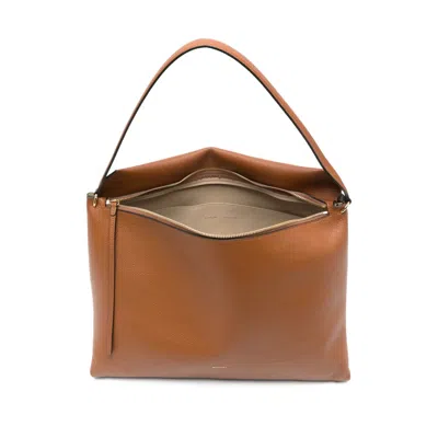 Wandler Penelope Zip-up Shoulder Bag In Brown
