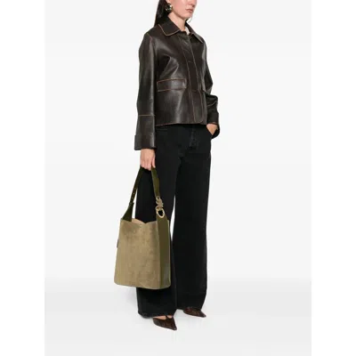 Anya Hindmarch Knot Detail Tote Bag In Green