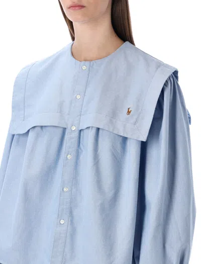 Polo Ralph Lauren Cotton Oxford Shirt With Bib Detail