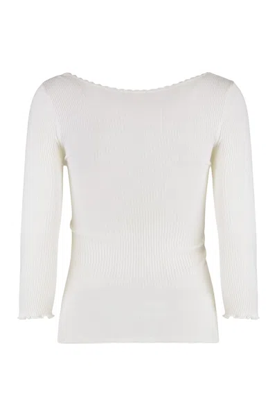 Chloé Cardigan In Cotton In White