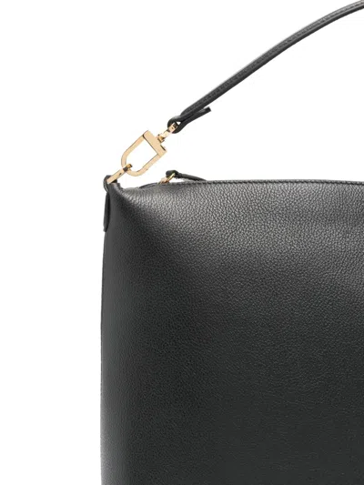 Totême Medium Leather Tote Bag In Black
