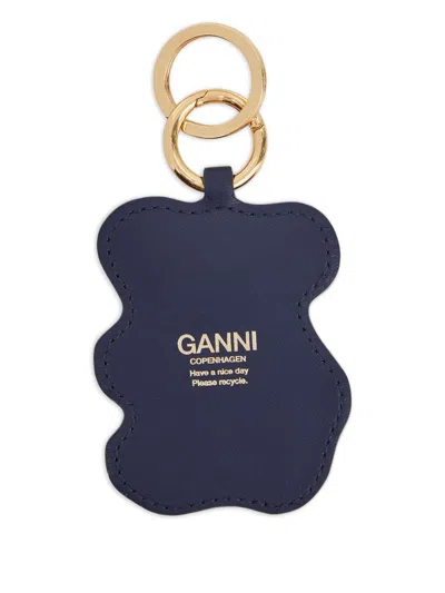 Ganni Women Teddy Bear Keyring In Brown