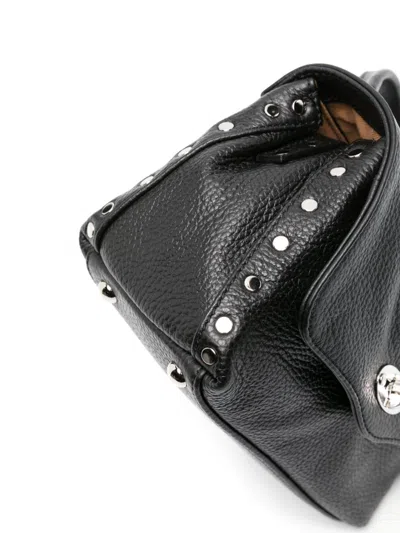 Zanellato Postina Daily Baby Leather Handbag In Black