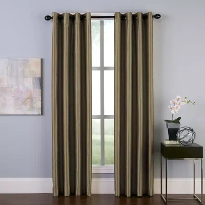 Chf Malta Grommet Top Light-filtering Single Curtain Panel In Multi
