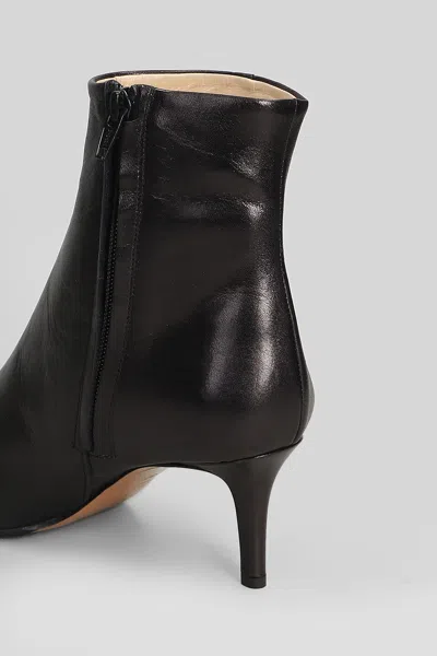 Fabio Rusconi High Heels Ankle Boots In Black Leather In Black