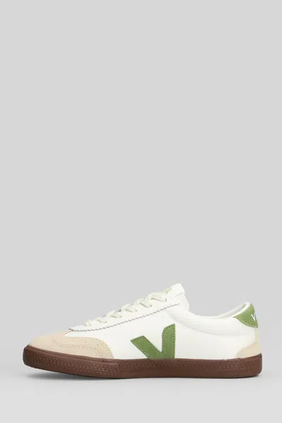 Veja Suede And Leather Low-top Sneakers In White