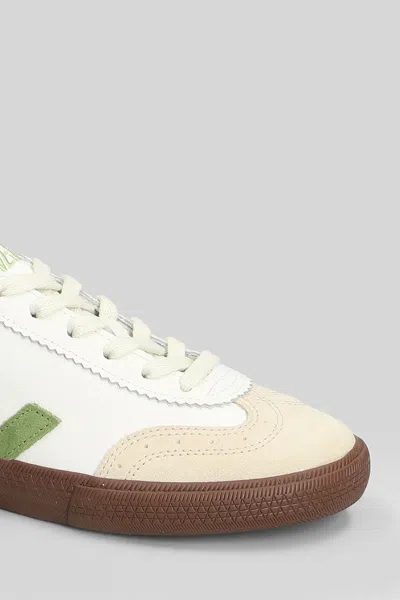 Veja Suede And Leather Low-top Sneakers In White