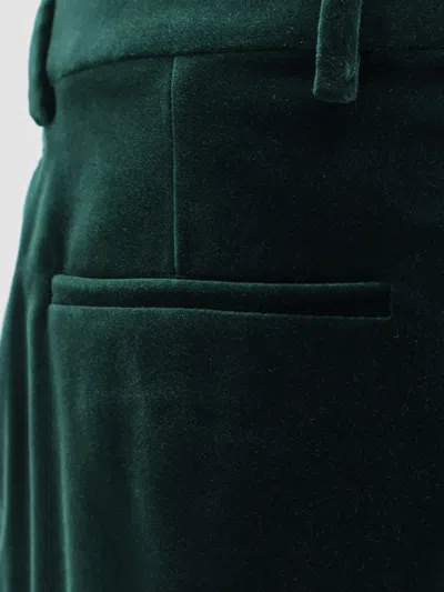 Gucci Velvet Trousers In Red