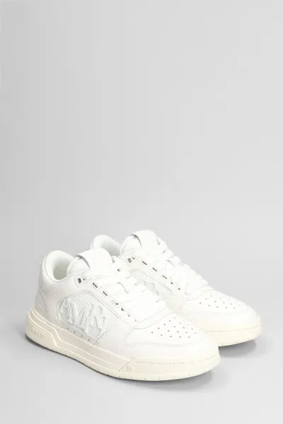Amiri Classic Low Sneakers In White Leather In White