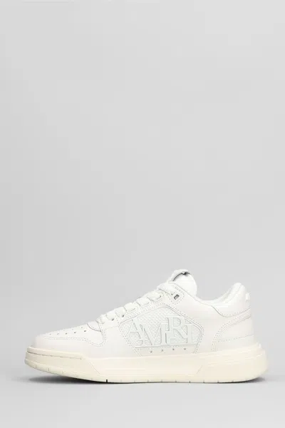 Amiri Classic Low Sneakers In White Leather In White