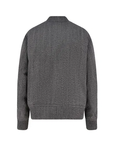 Gucci Men Reversible Wool And Nylon Jacket In Gray