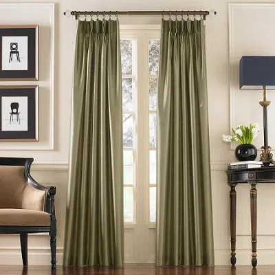 Chf Marquee Pinch Pleat Back Tab Light-filtering Single Curtain Panel In Multi