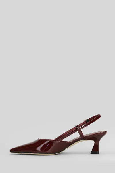 Stuart Weitzman Vinnie 50 Pumps In Bordeaux Patent Leather In Burgundy