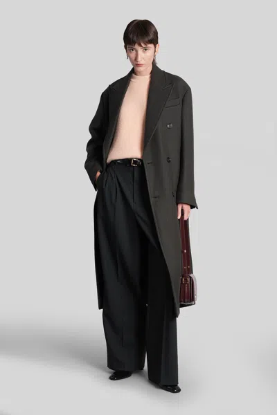 Ami Alexandre Mattiussi Pants In Grey Wool In Gray