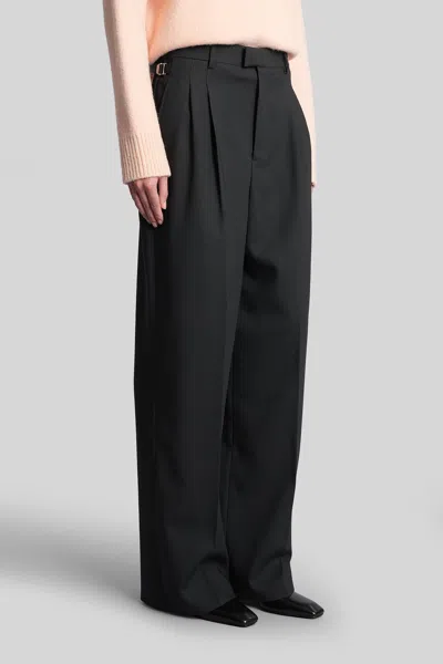 Ami Alexandre Mattiussi Pants In Grey Wool In Gray